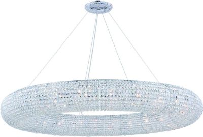 Hanging Lamp Pendant PARIS Contemporary Adjustable Height 30-Light Crystal