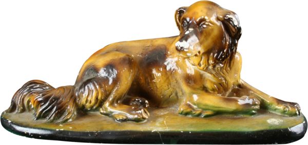 Dog Statue | Vintage Chalkware | EuroLuxHome