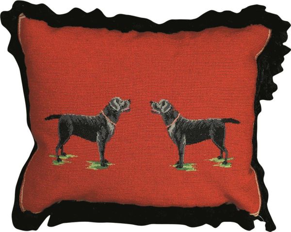 Black lab throw clearance pillows